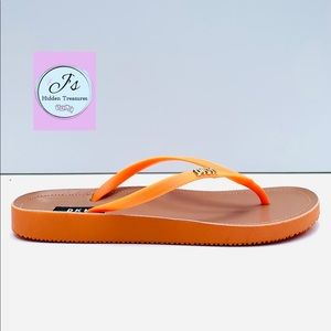 DKNY Madi Rubber Orange women’s Flip Flops